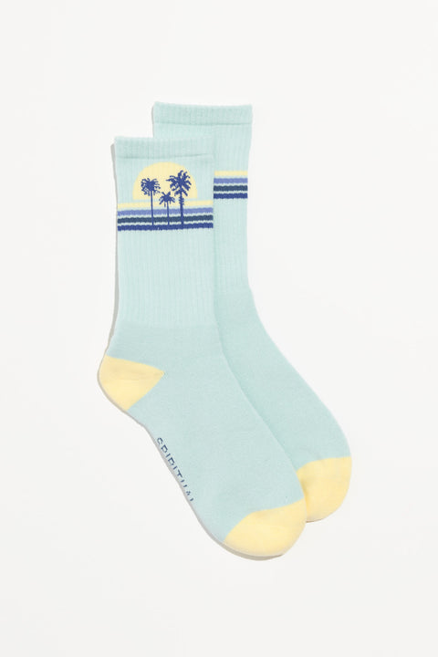 Sunset Stripe Crew Sock