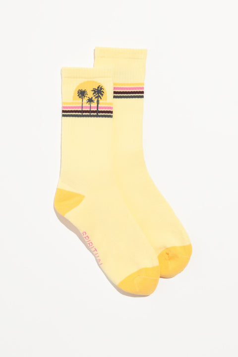 Sunset Stripe Crew Sock