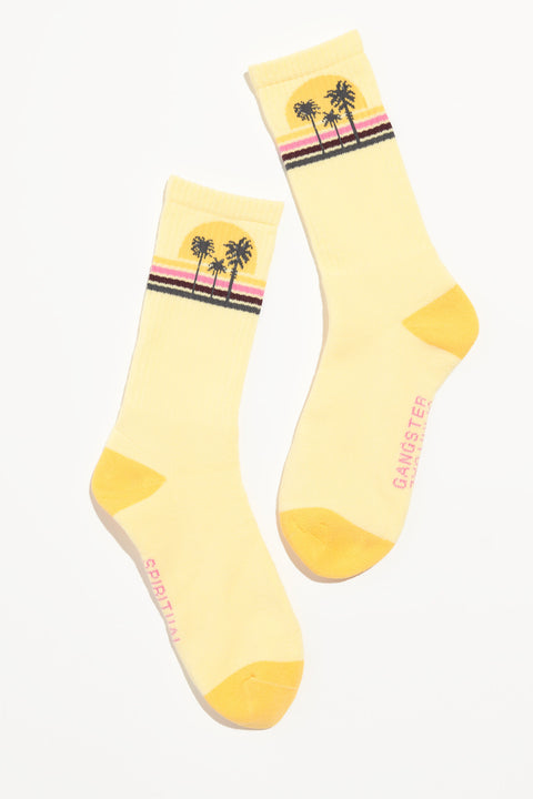 Sunset Stripe Crew Sock
