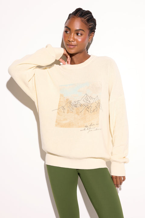 Above Me Lyric Sweater