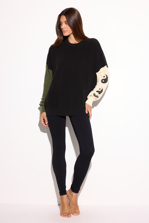Yin Yang Stack Lyric Sweater