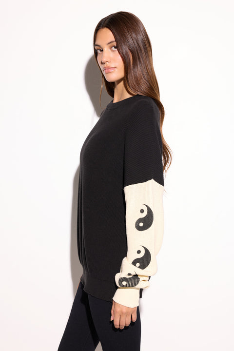 Yin Yang Stack Lyric Sweater