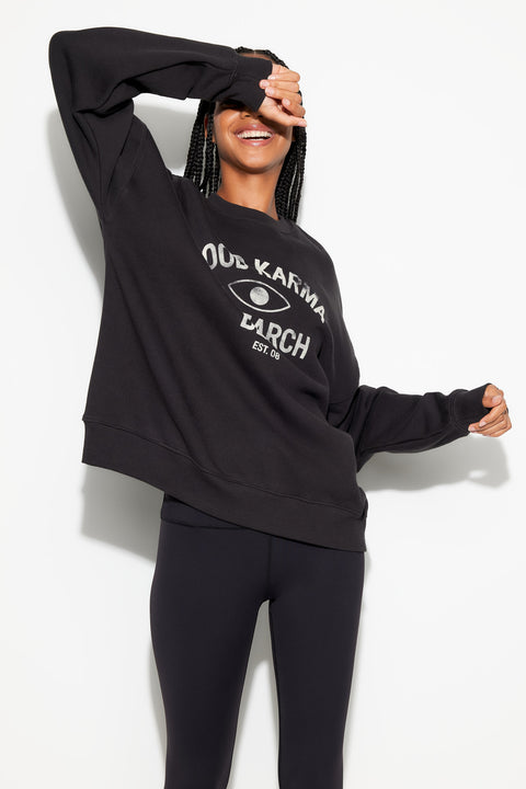 Good Karma Boyfriend Crew Sweatshirt