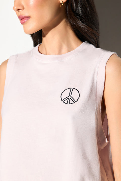 Peace Emblem Doheny Crop Tank