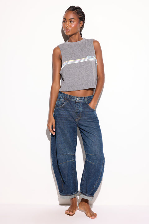 Desert Stripe Spirit Crop Tank