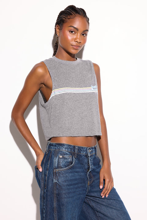 Desert Stripe Spirit Crop Tank