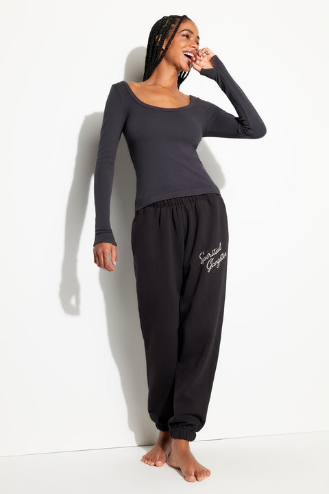 Chrissie Rib L/S Top