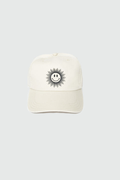Smiley Sun Canvas Dad Hat