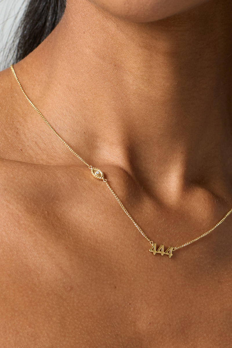 444 Evil Eye Necklace