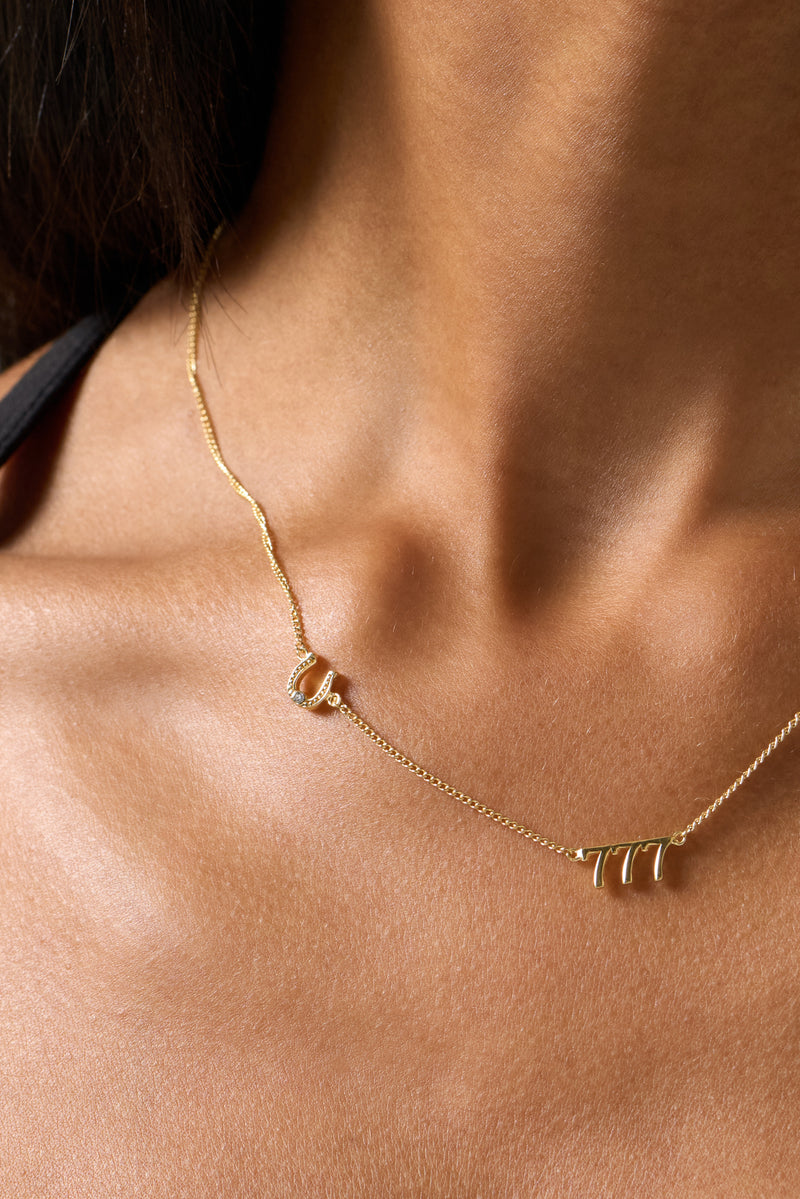 777 Horse Shoe Necklace