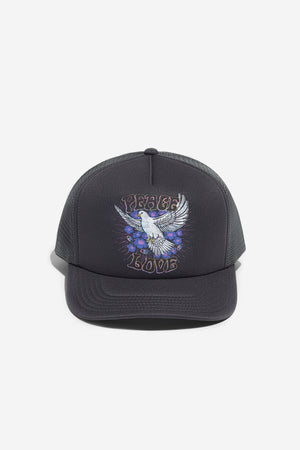 Peace Love Trucker Hat