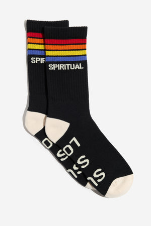 Cali Stripe Crew Sock