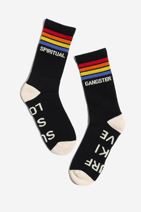 Cali Stripe Crew Sock