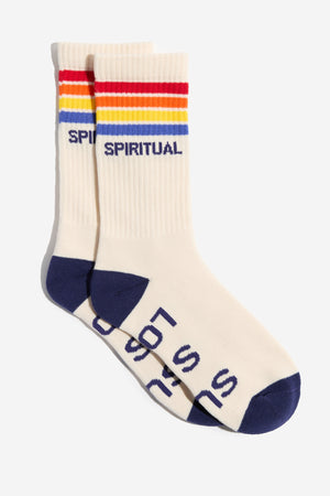 Cali Stripe Crew Sock