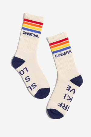 Cali Stripe Crew Sock