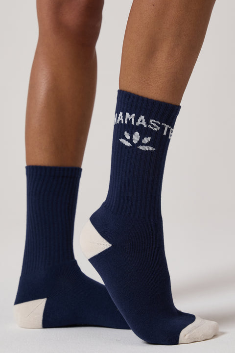 Lotus Crew Sock