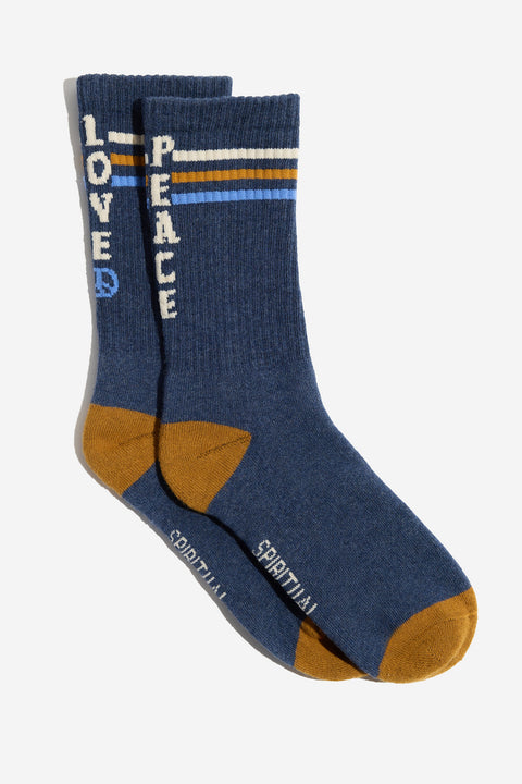 Peace Love Crew Sock