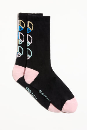 Peace Emblem Crew Sock
