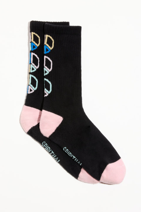 Peace Emblem Crew Sock