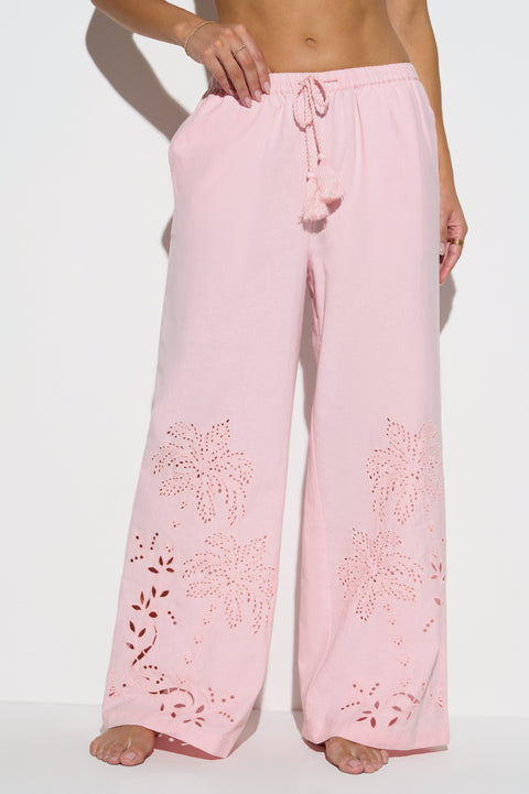 Talia Wide Leg Linen Pant