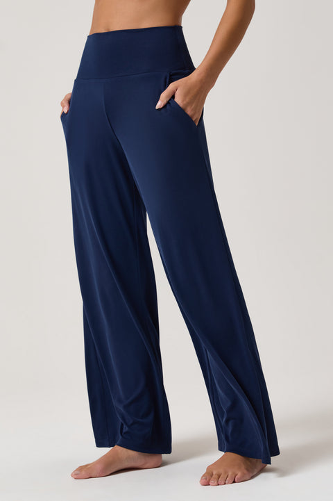 Zen Rib Journey Wide Leg Pocket Pant