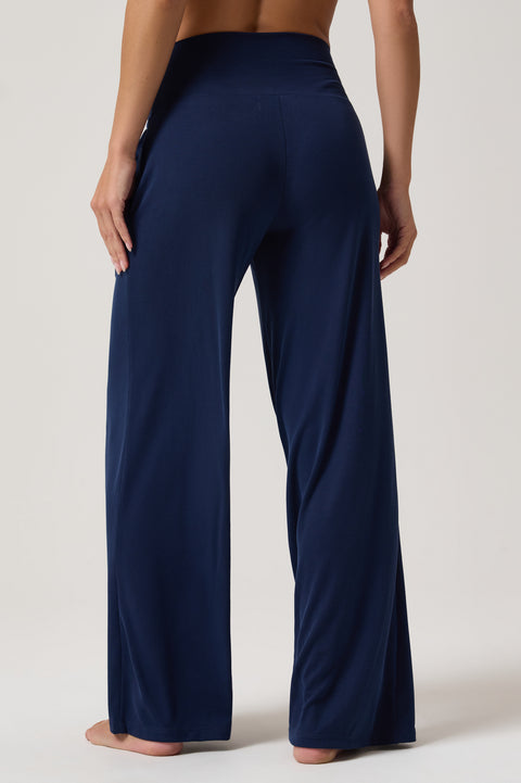 Zen Rib Journey Wide Leg Pocket Pant