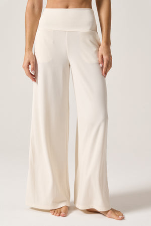 Zen Rib Journey Wide Leg Pocket Pant