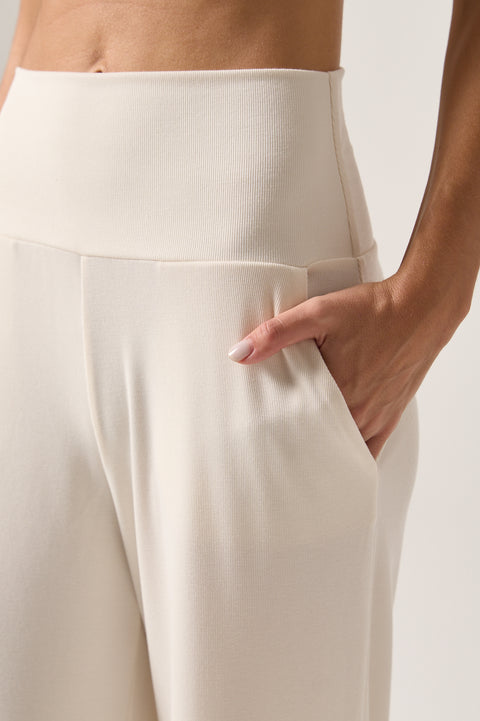 Zen Rib Journey Wide Leg Pocket Pant