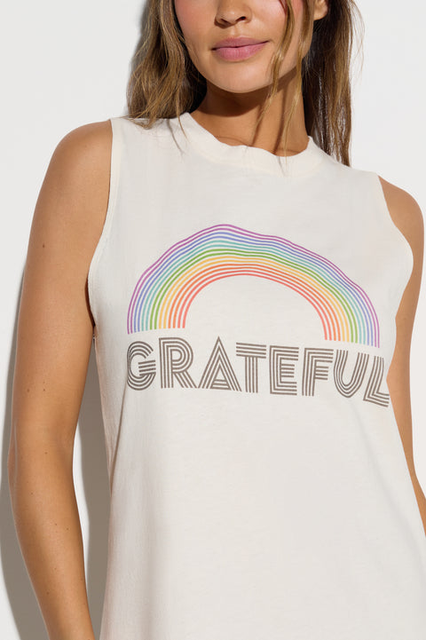 Rainbow Halo Tank Maxi Dress