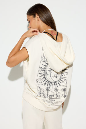 Ocean Sleeveless Hoodie