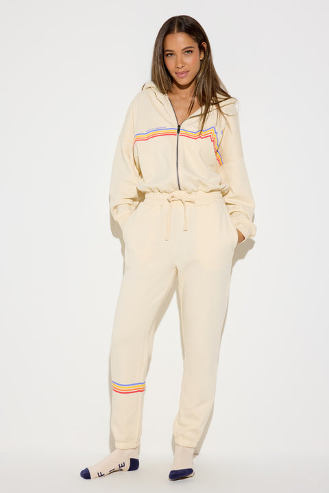 Cali Stripe Apres Jumpsuit