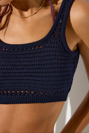 Breezie Crochet Crop Tank
