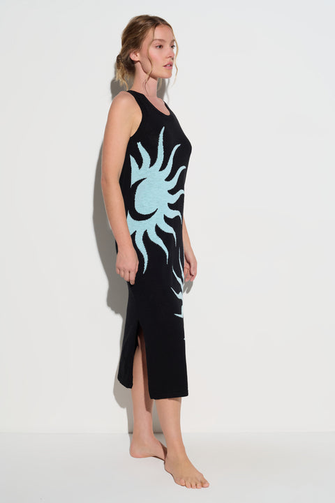 knit tank midi dress Organic Cotton Ribbed Knit Tank Dress