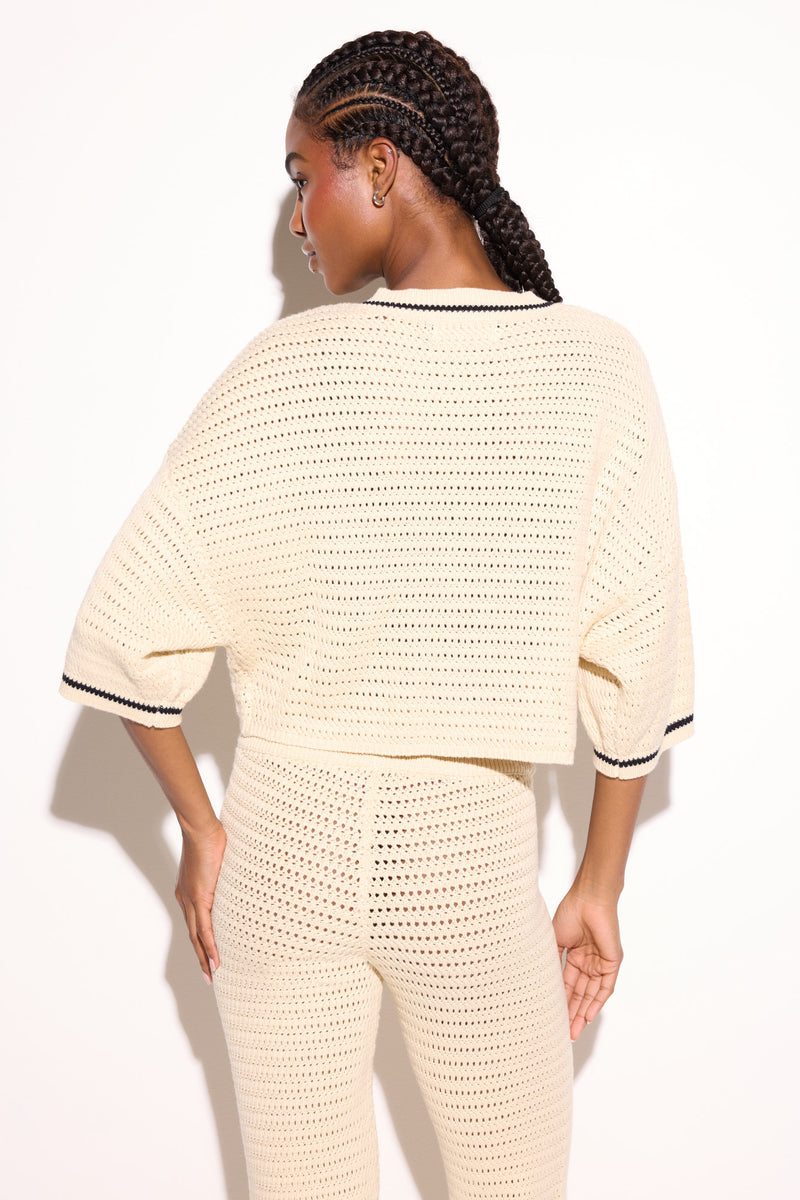 Daphnie S/S Crochet Cardigan