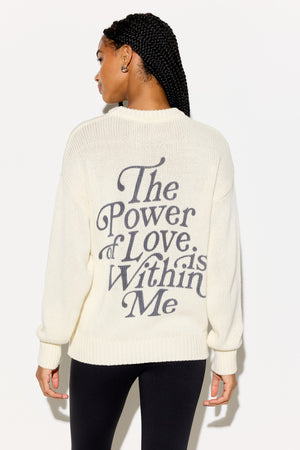 Power Of Love Mantra Sweater