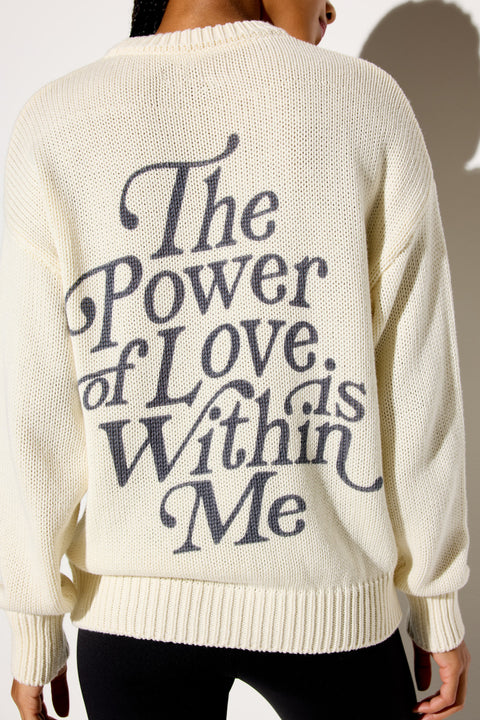 Power Of Love Mantra Sweater
