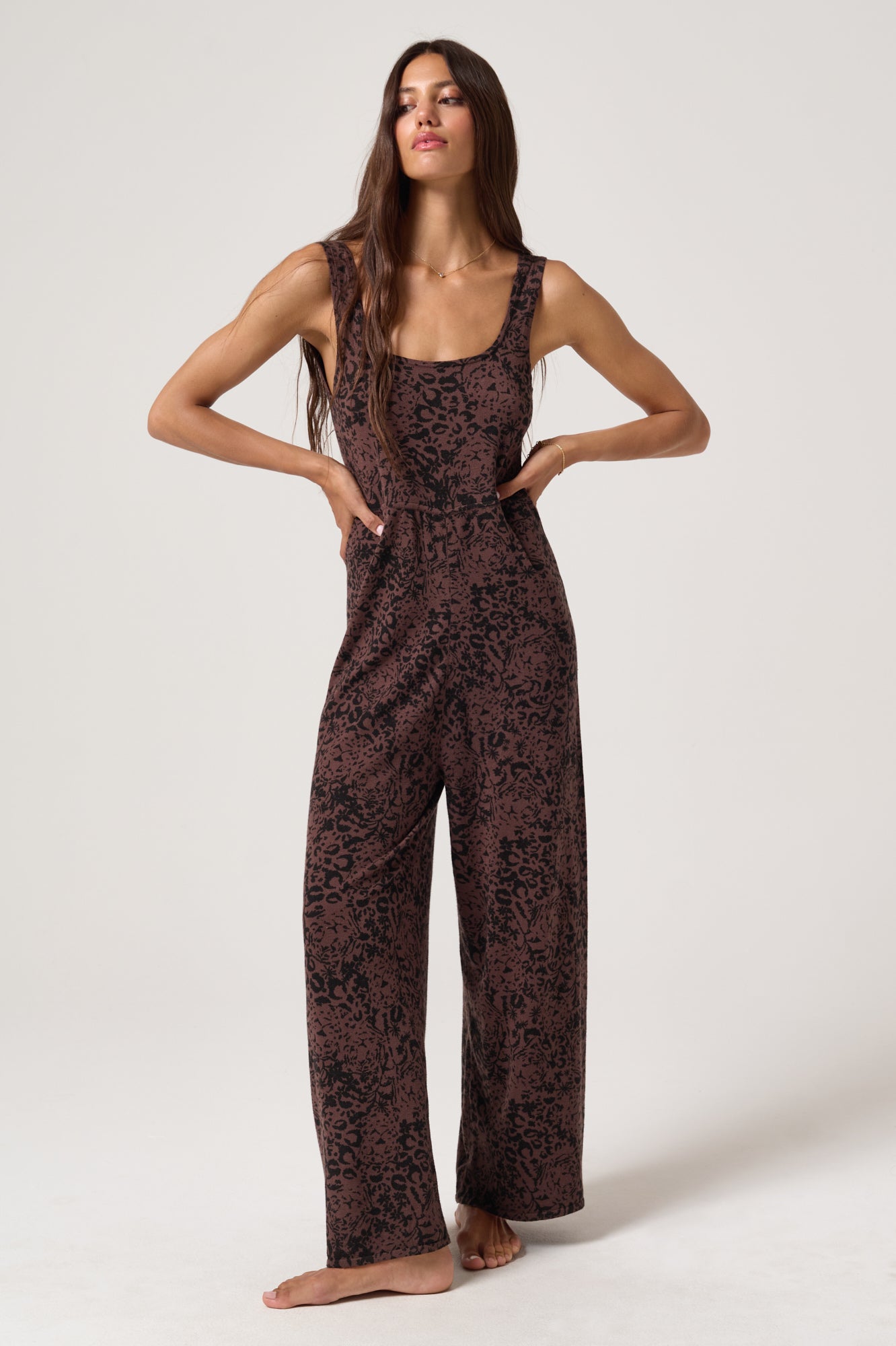 Shop the Leopard Boho Knit Jumpsuit for Women | Spiritual Gangster