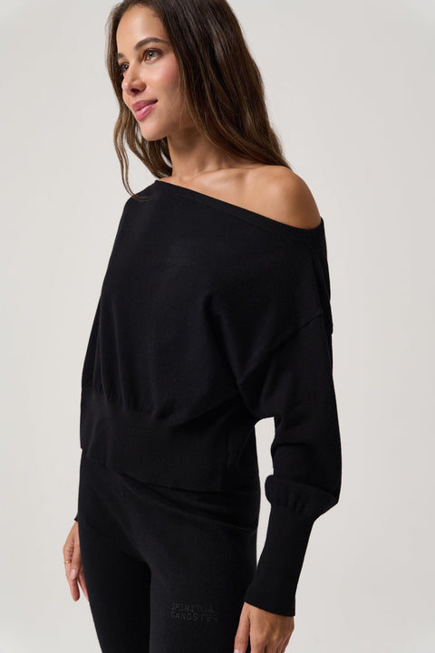 LuxeKnit Jules Off The Shoulder Sweater
