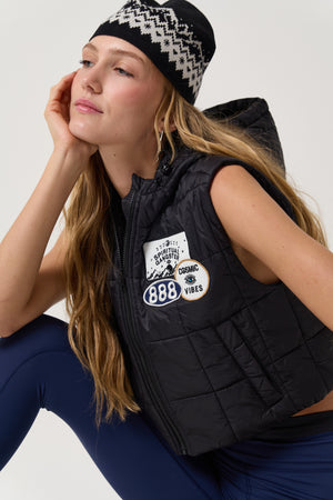 Cosmic Patch Club Stella Puffer Vest