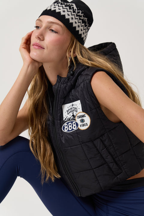 Cosmic Patch Club Stella Puffer Vest