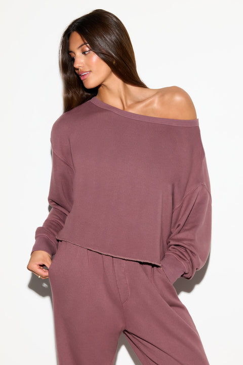 Bella Off Shoulder Sweatshirt