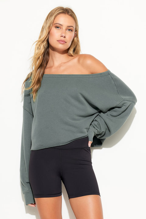 Bella Off Shoulder Sweatshirt