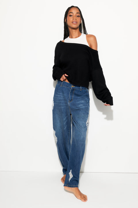 Bella Off Shoulder Sweatshirt