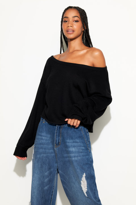 Bella Off Shoulder Sweatshirt