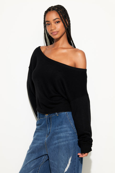 Bella Off Shoulder Sweatshirt