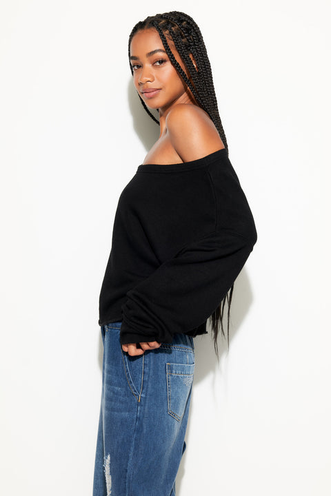 Bella Off Shoulder Sweatshirt