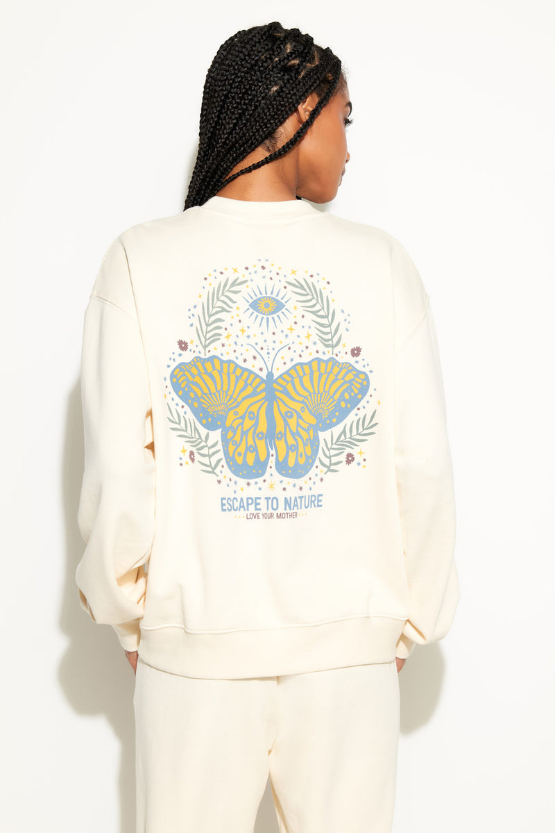 222 Butterfly La Brea Crew Sweatshirt