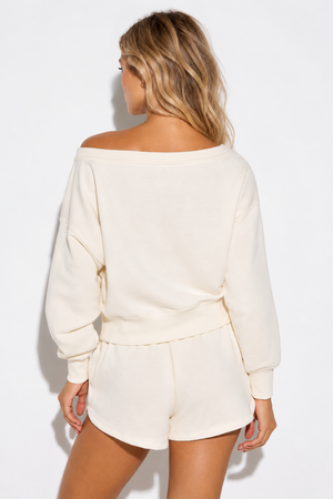 La Vida Off The Shoulder Sweatshirt