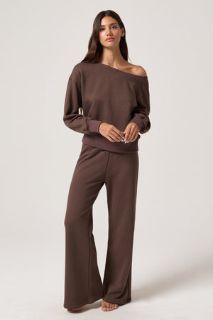 La Vida Off The Shoulder Sweatshirt