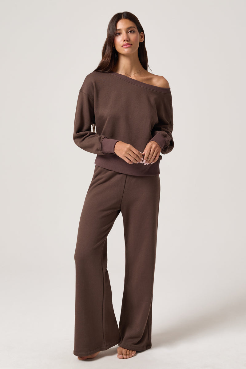 La Vida Off The Shoulder Sweatshirt
